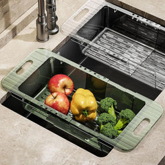 Adjustable drain basket